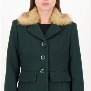 Kate Spade Olive Green Wool Coat